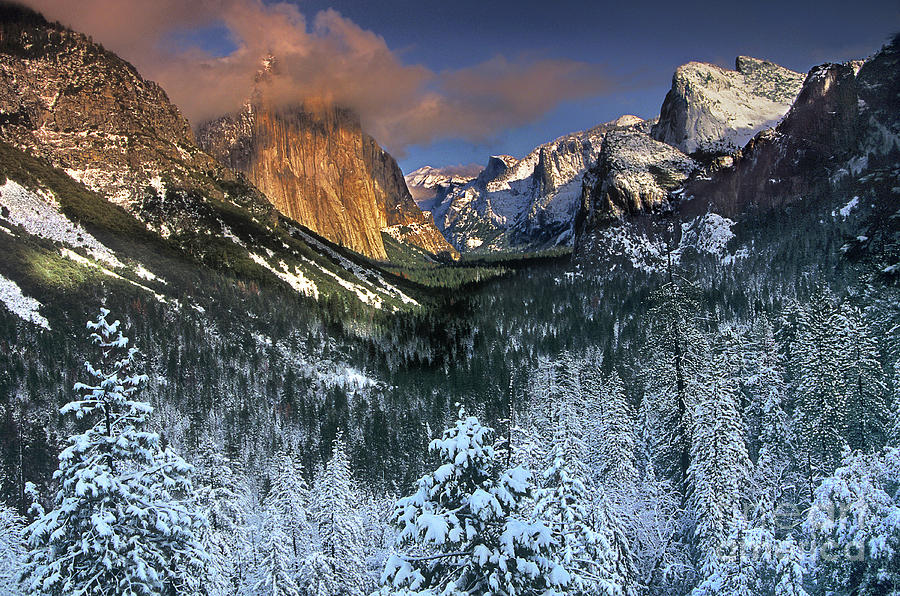 Clearing Winter Storm El Capitan Yosemite National Park Photograph by Dave Welling