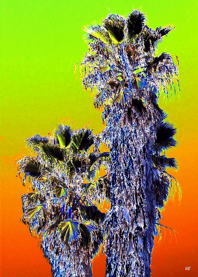 Clearlake Palm Trees Digital Art by Will Borden