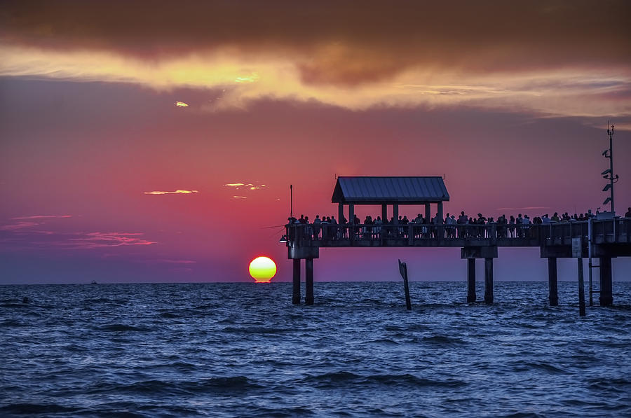 Clearwater Beach Has the Best Sunsets Photograph by Bill Cannon