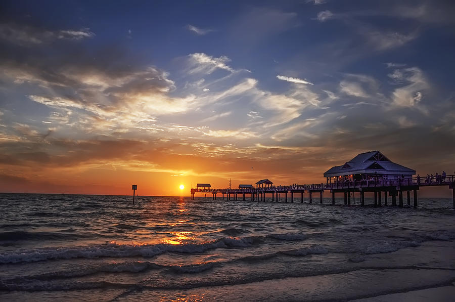 Clearwater Photograph - Clearwater Beach Seascape by Bill Cannon