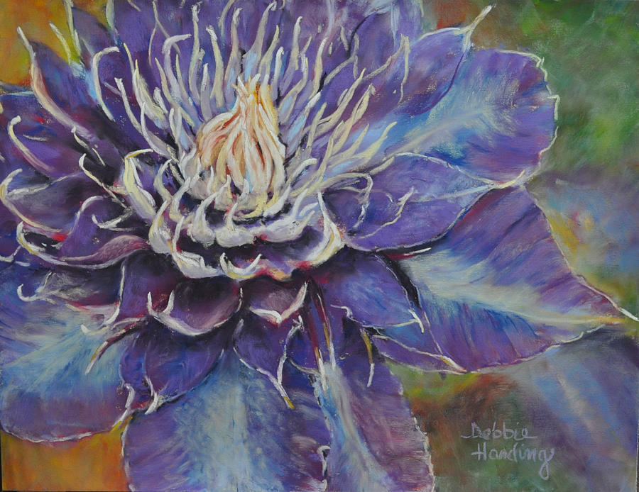 Nature Painting - Clematis Opus by Debbie Harding