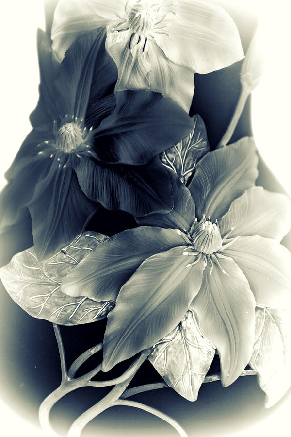 Flower Photograph - Clematis Tones by Jessica Jenney