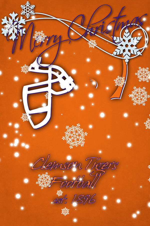 Clemson Tigers Christmas Card Photograph by Joe Hamilton - Fine Art America