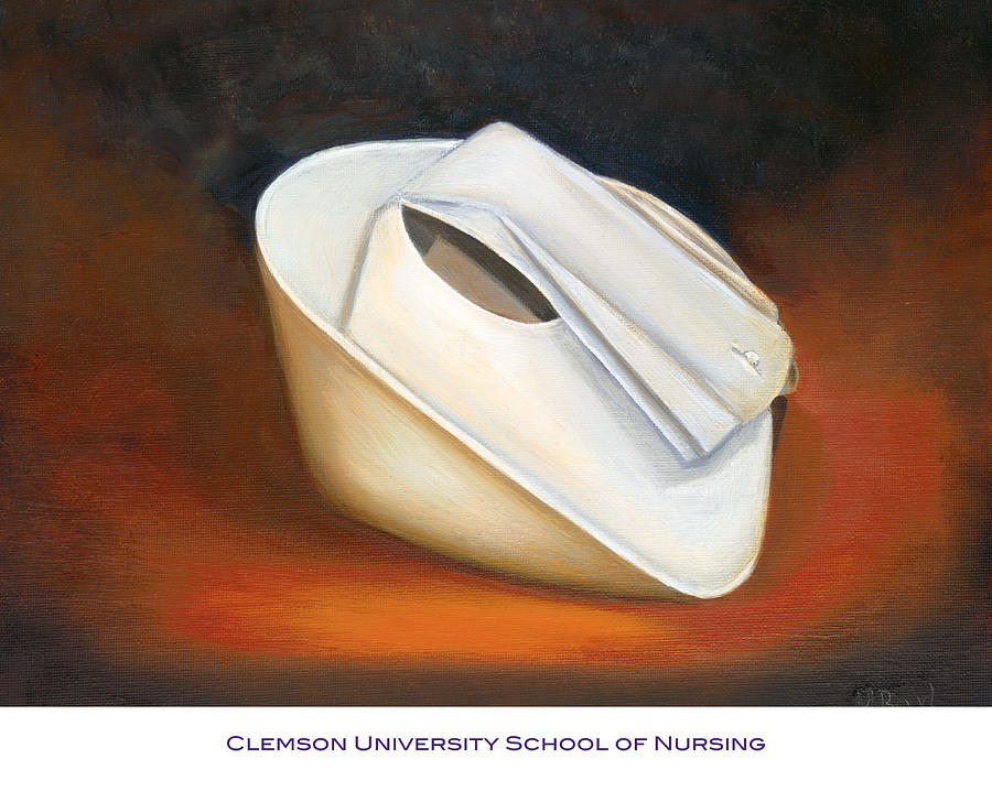 Clemson University Painting - Clemson University School of Nursing by Marlyn Boyd