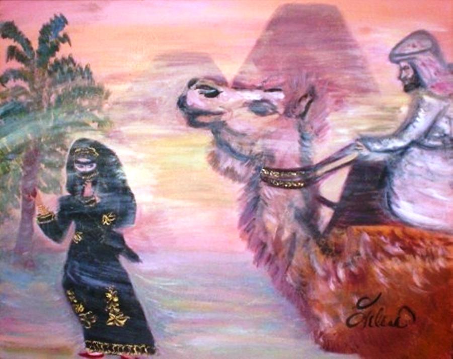Cleo Painting by Helena Bebirian