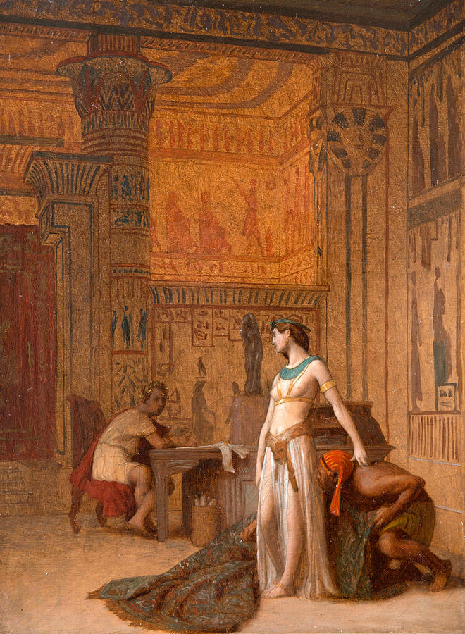 Cleopatra and Caesar Painting by Jean-Leon Gerome