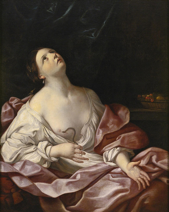 Cleopatra Painting by Attributed to Guido Reni and Studio