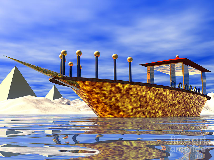 Cleopatras Barge Digital Art by Nicholas Burningham