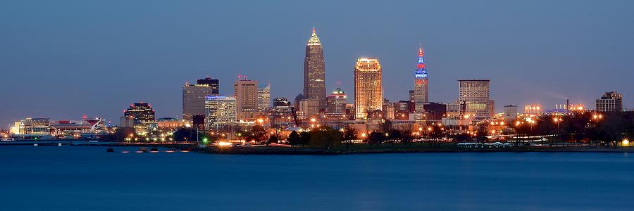 Cleveland Across Lake Erie Photograph By Frozen In Time Fine Art
