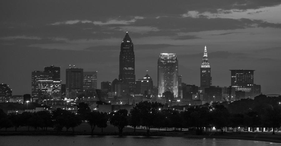 Cleveland After Dark Photograph by Stewart Helberg