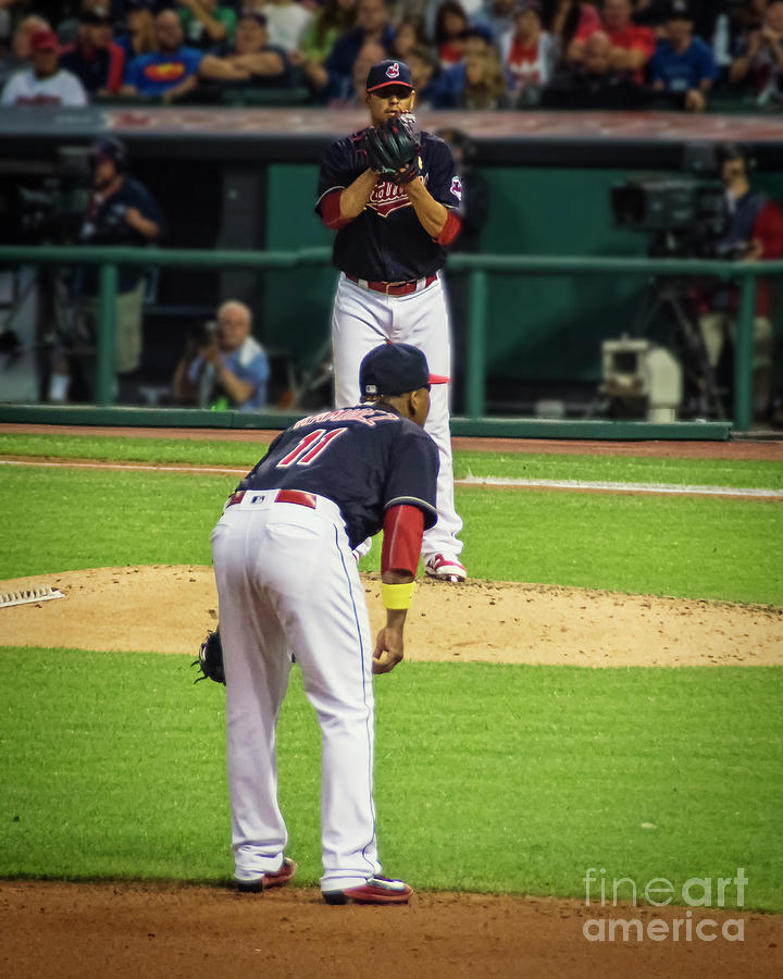 Cleveland Indians Night Game Photograph by Janice Pariza