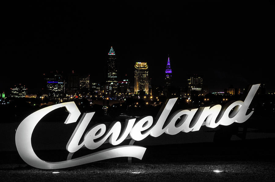 Cleveland Lights Photograph by Stewart Helberg