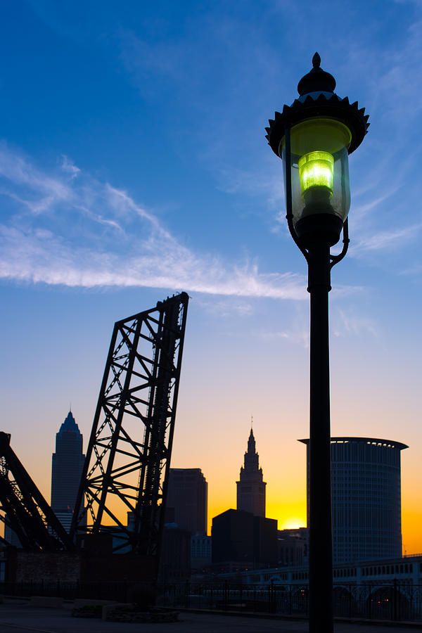 Cleveland Morning by the Lamp Post Photograph by Clint Buhler