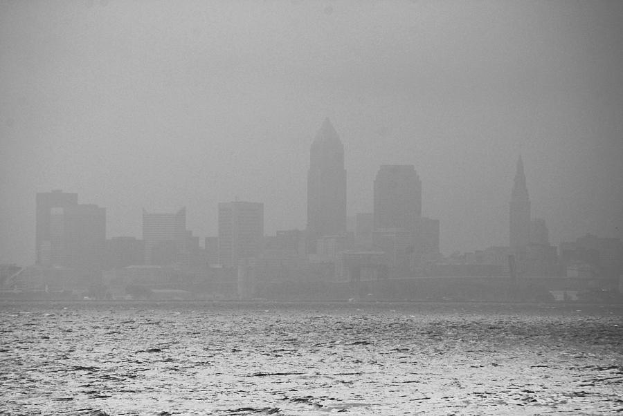 Cleveland Photograph - Cleveland, OH B-W by Peter McIntosh
