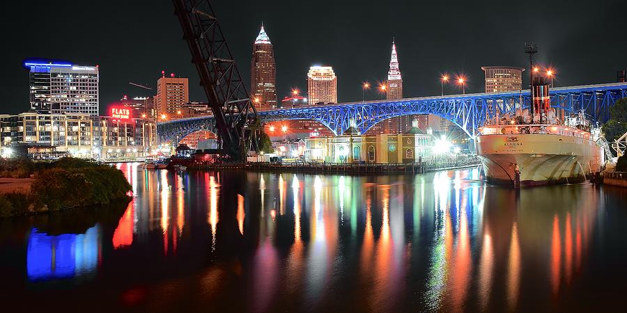 Cleveland Photograph - Cleveland Ohio in Black and Color by Frozen in Time Fine Art Photography