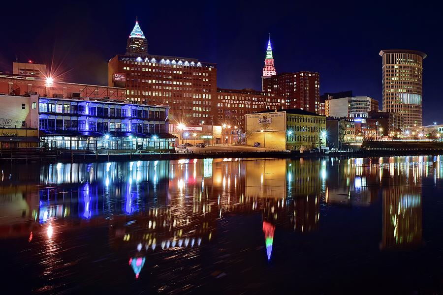 Cleveland on the River Photograph by Frozen in Time Fine Art Photography
