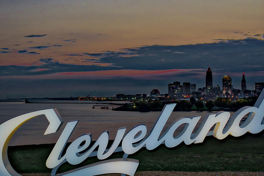 Cleveland Sign Photograph by Stewart Helberg
