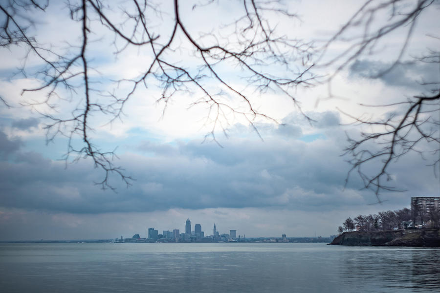 Cleveland Photograph - Cleveland Skyline with a Vintage Lens by Lindy Grasser Cleveland Photograph - Cleveland Skyline with a Vintage Lens by Lindy Grasser