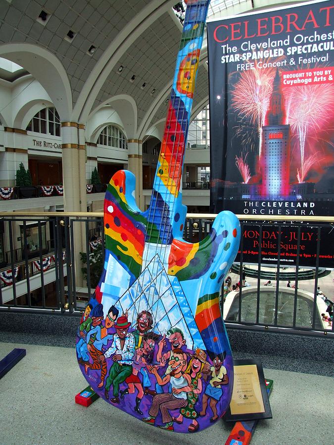 Cleveland Tower City Guitar II Photograph by Michiale Schneider