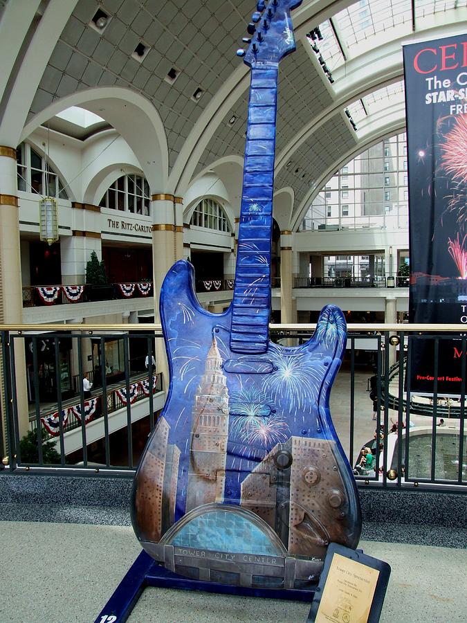 Cleveland Tower City Guitar III Photograph by Michiale Schneider