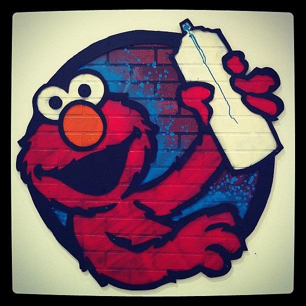 Sesamestreet Photograph - Click-clack Elmo. #sesamestreet by Andres Cruz