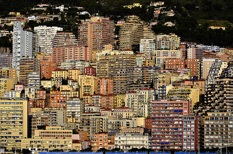 Cliff Dwellers of Monte Carlo Photograph by Richard Ortolano