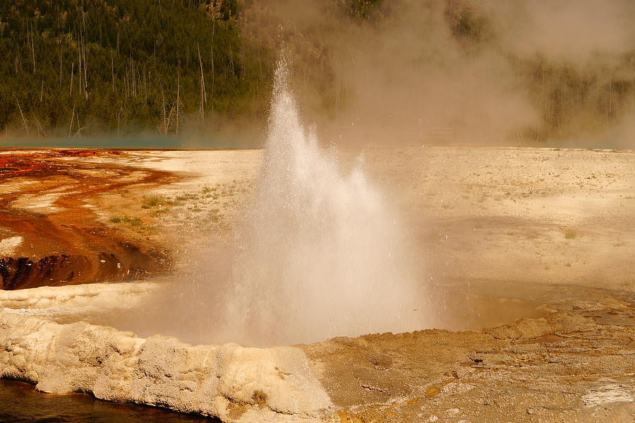 Cliff Geyser Photograph by Beth Collins