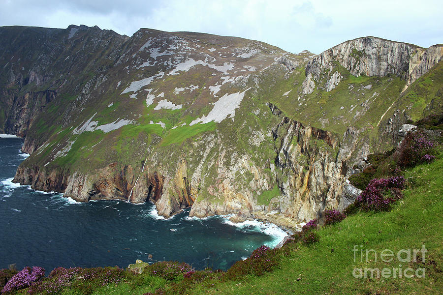 Cliff Inlet Slieve League Donegal Photograph by Eddie Barron