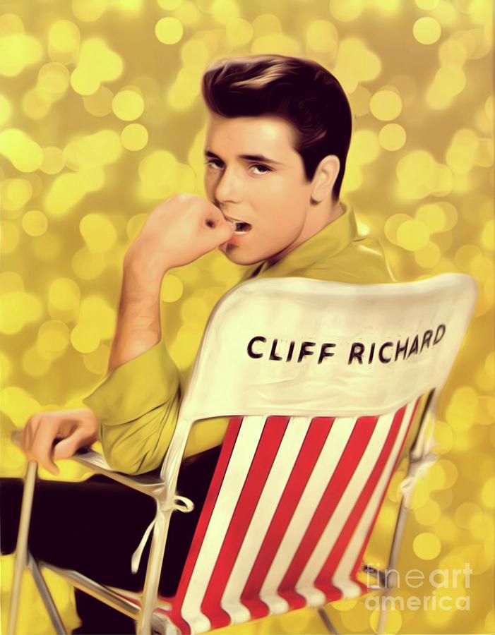 Cliff Richard, Pop Legend Digital Art by Esoterica Art Agency