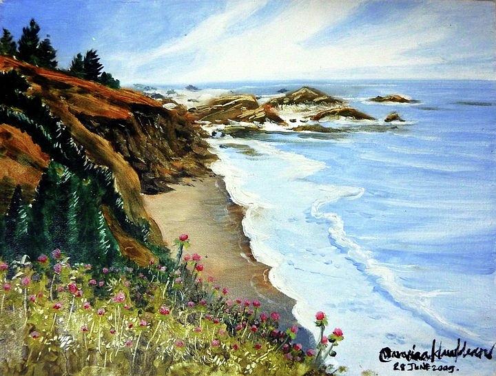Cliff Painting by Wanvisa Klawklean