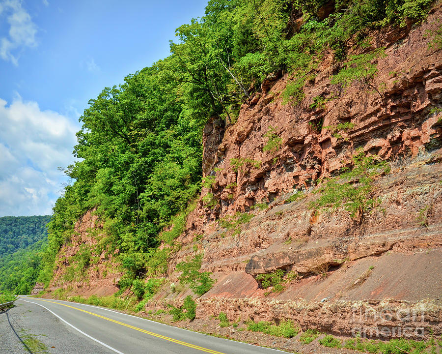 Cliffs Along Route 20 in Hinton West Virginia Photograph by Kerri Farley