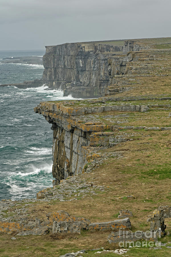 Cliffs at Dun Aonghasa 2 Photograph by Natural Focal Point Photography