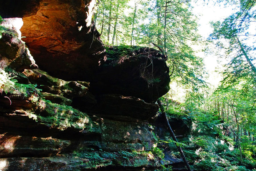 Cliffs at Hocking Hills Photograph by Mike Murdock