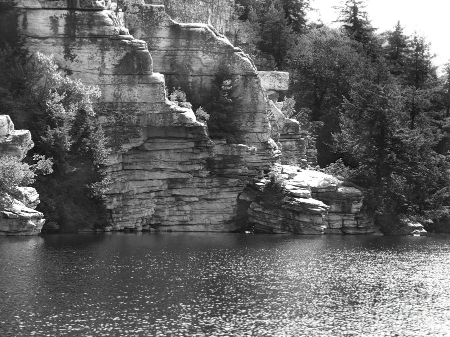 Cliffs at Lake Minnewaska Photograph Photograph by Kristen Fox