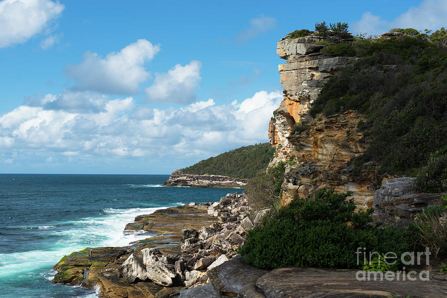 Cliffs at Manly Photograph by Andrew Michael