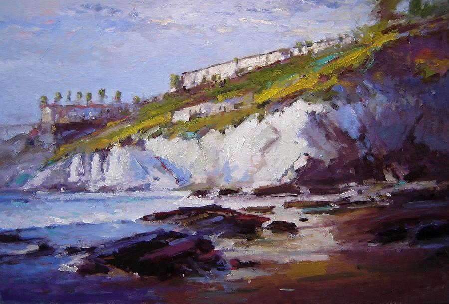 Cliffs at Pismo Beach XX Painting by R W Goetting