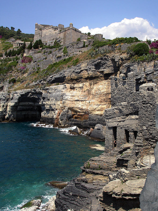 Cliffs at Porto Venere Photograph by Lynda Lehmann