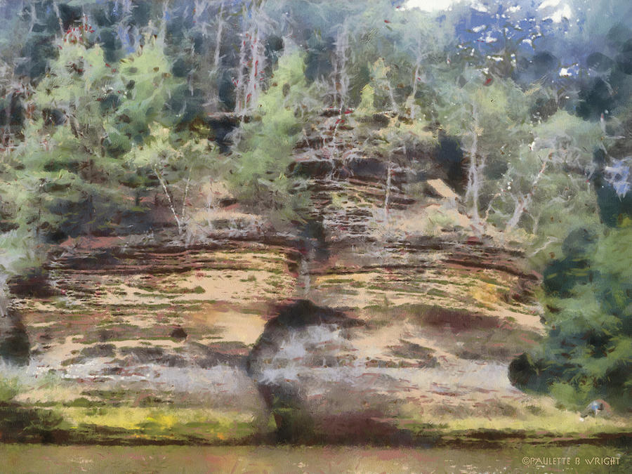 Cliffs At The Dells Photograph by Paulette B Wright