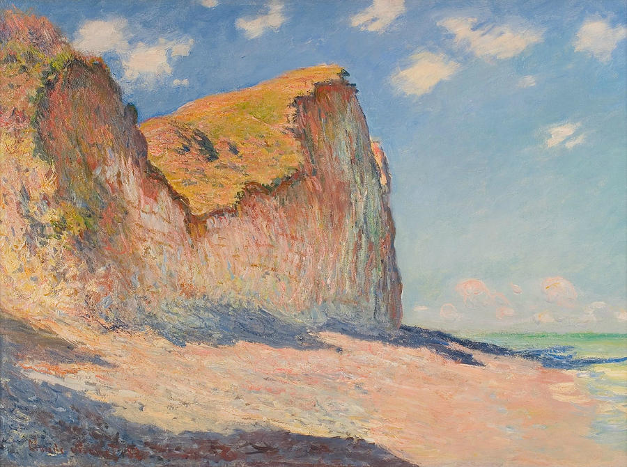 Cliffs near Pourville Painting by Claude Monet