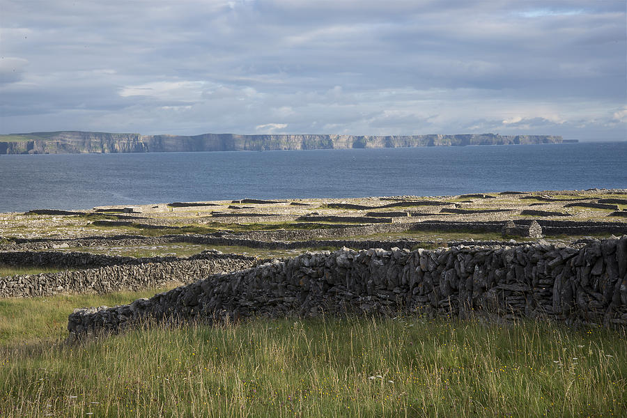 Cliffs of Moher from Inisheer Photograph by John Farley