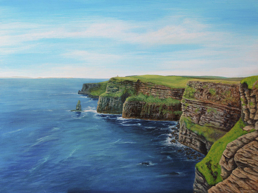 Cliffs of Moher Painting by Kathrin Guenther - Pixels