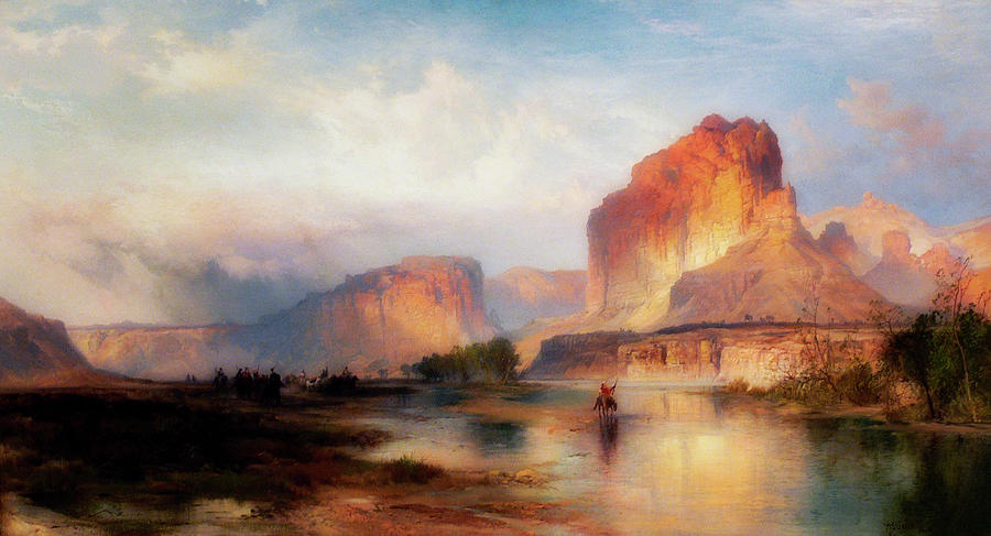 Cliffs Of The Green River Painting by Mountain Dreams - Fine Art America