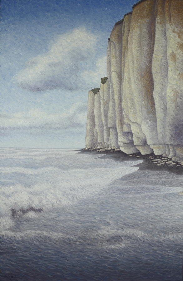 Raphael Painting - Cliffs of the land of Caux by Raphael Seygnovert