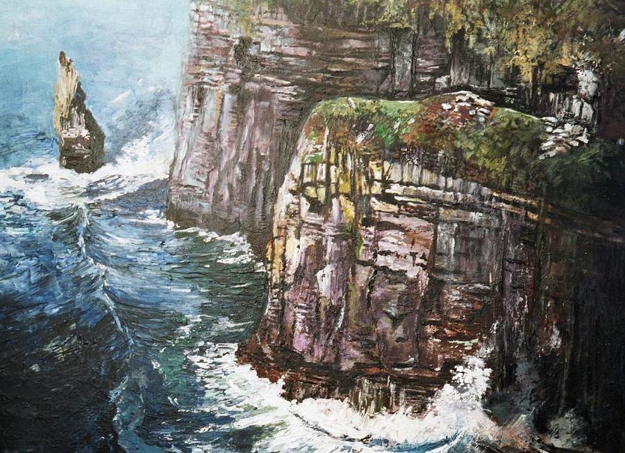 Cliffs  Painting by Paul Weerasekera