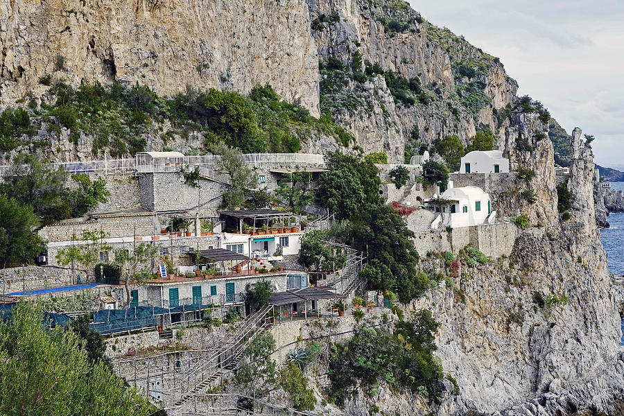 Cliffside Buildings On The Amalfi Coast In italy Photograph by Rick Rosenshein