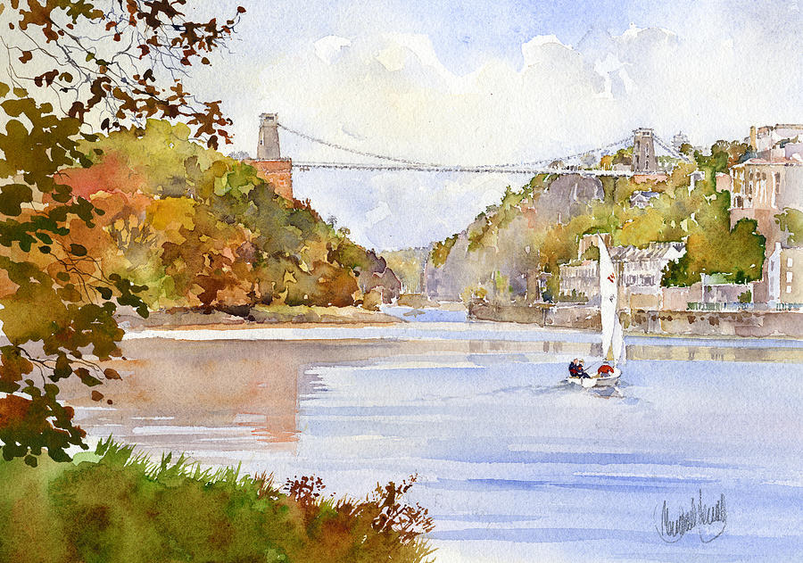 Bridge Painting - Clifton Bridge Bristol by Margaret Merry