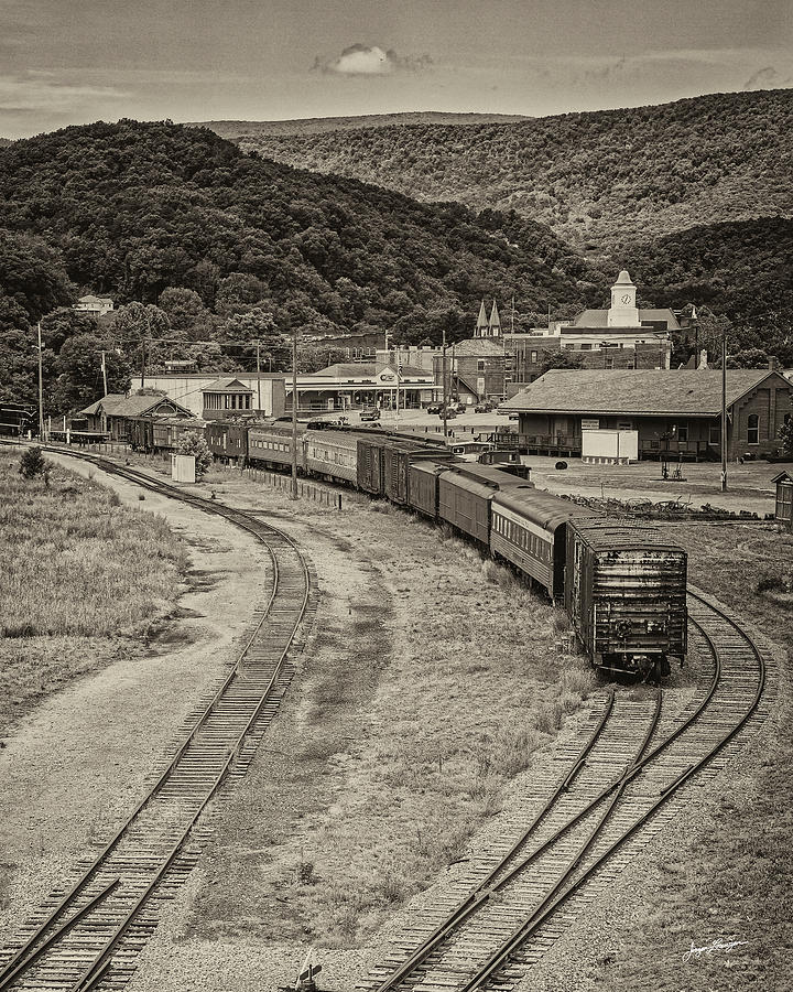 Clifton Forge Railroad Yard Photograph by Jurgen Lorenzen