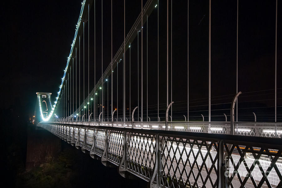 Clifton Suspension Bridge at night Photograph by Colin Rayner