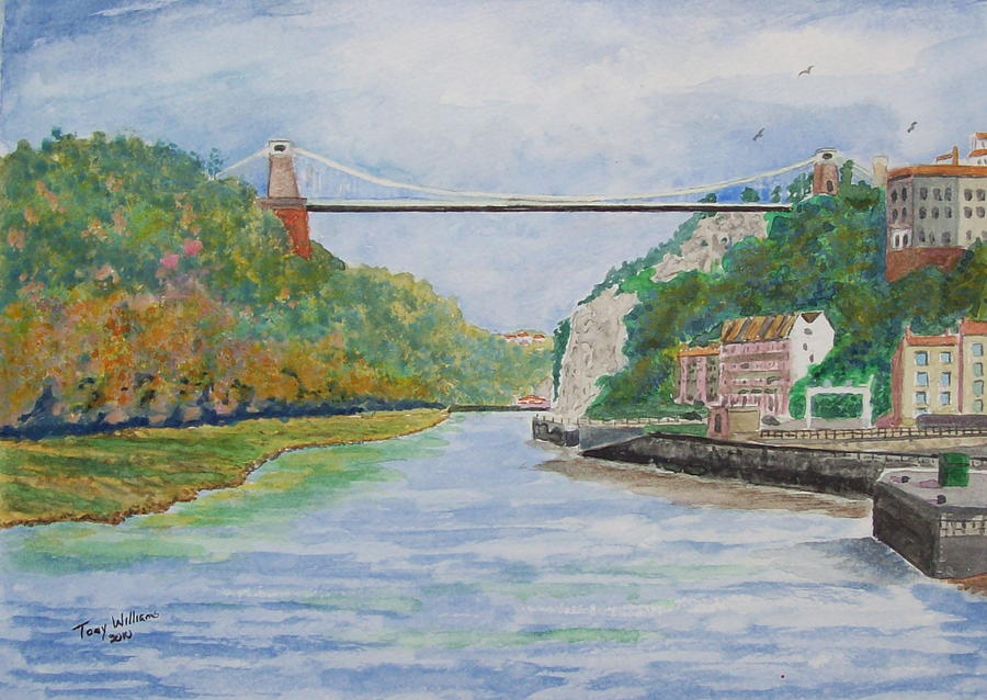 Bridge Painting - Clifton suspension Bridge  Bristol by Tony Williams
