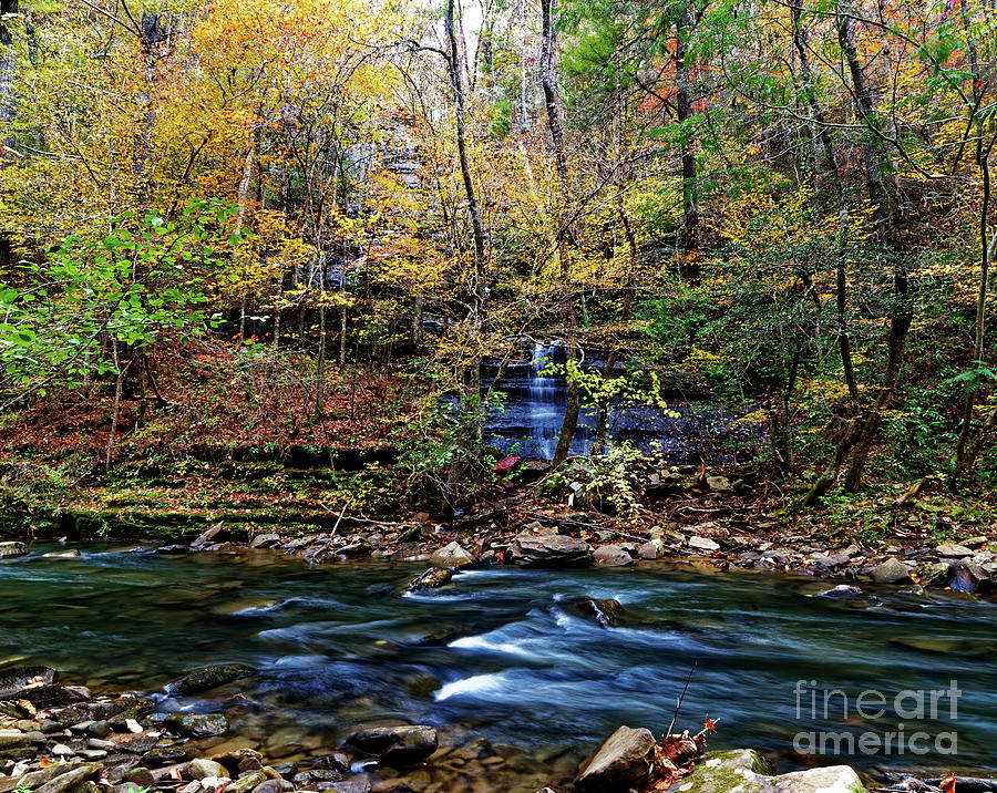 Fall Photograph - Clifty Creek Falls by Paul Mashburn